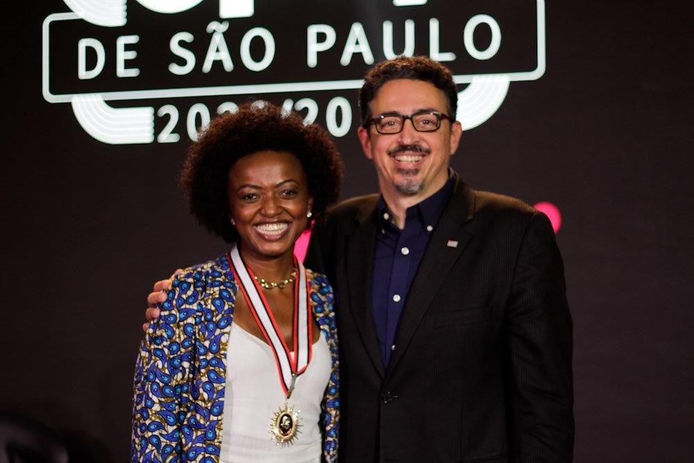 Aline Torres e Sérgio Sá Leitão. Foto: Bruno Poletti