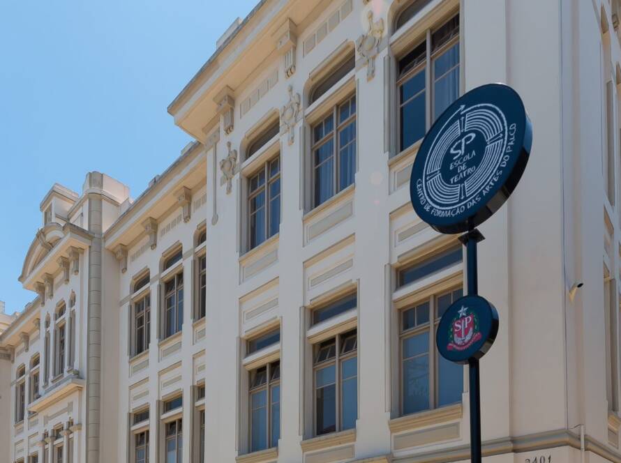 Unidade Brás da SP Escola de Teatro: recepção dos novos estudantes em 2023.