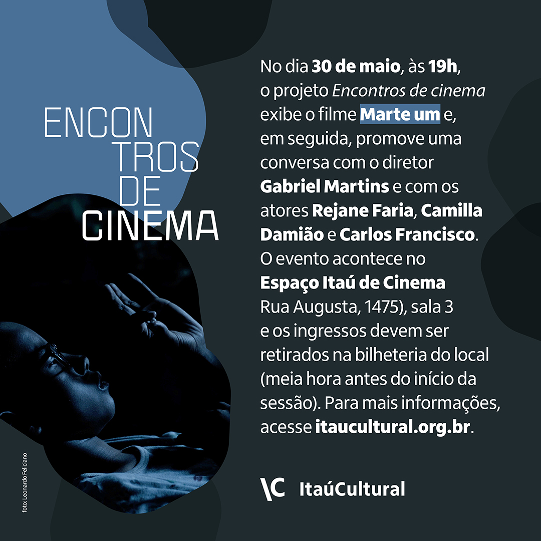 Evento com exibição do filme "Marte Um", no Espaço Itaú Augusta, promovido pelo Itaú Cultural