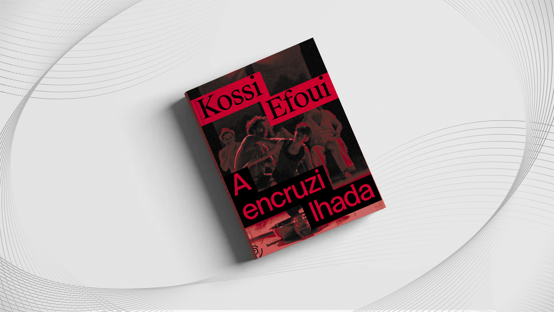 Imagem colorida mostra a capa do livro A Encruzilhada, do escritor Kossi Efoui