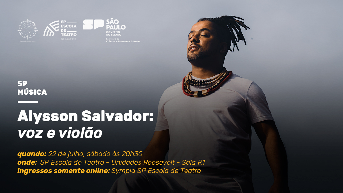 Cartaz de divulgação do SP Música com Allyson Salvador