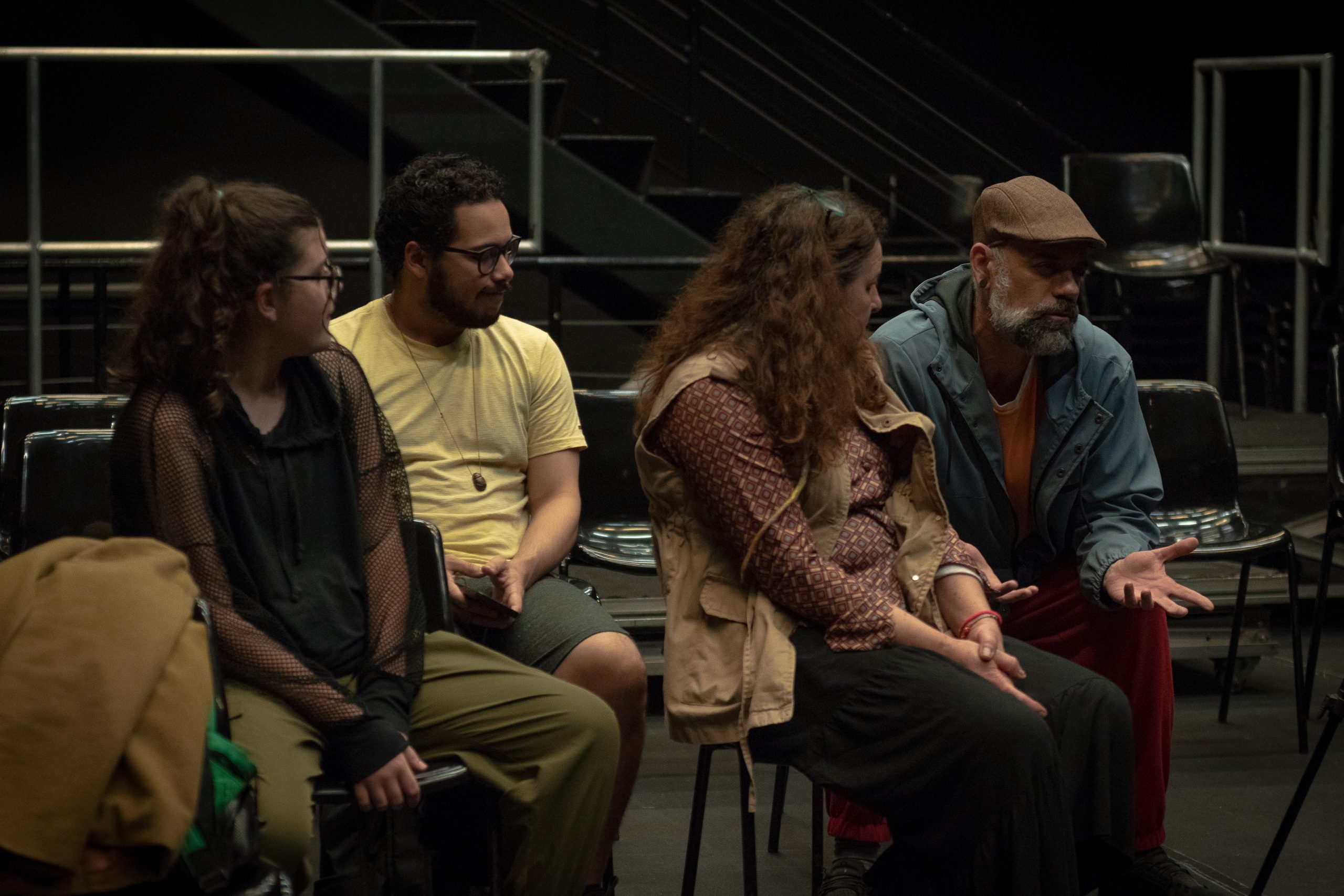 Mesa de discussão “Um Olhar Sobre a Palhaçaria”, na SP Escola de Teatro. 01/08/2023. | Foto: Rodrigo Reis