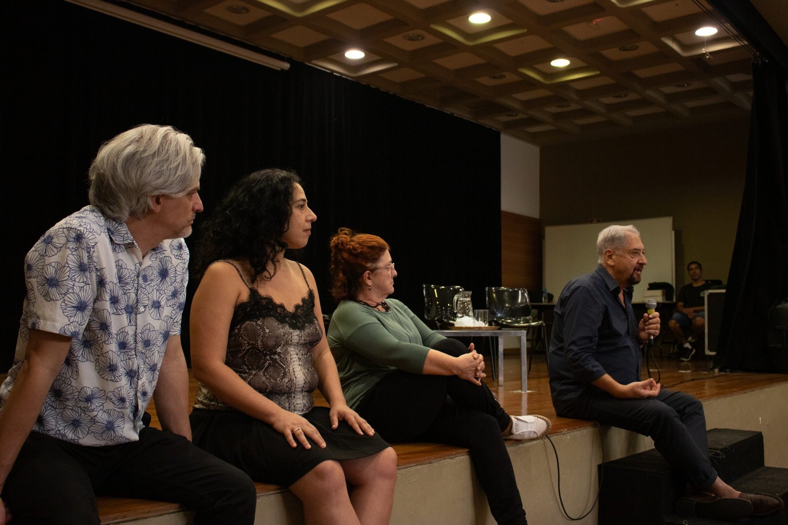 Fotografia Colorida da palestra com convidado Rui Frati ministrada na unidade do Brás