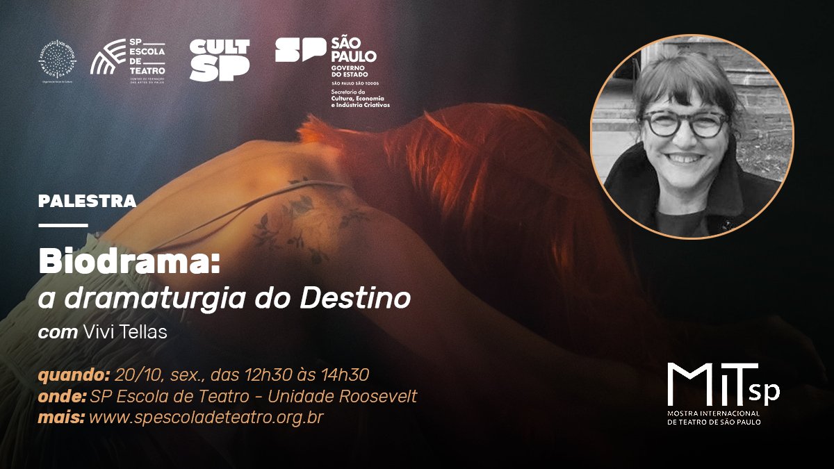 Palestra de Vivi Tellas na SP Escola de Teatro: parceria com MITsp.