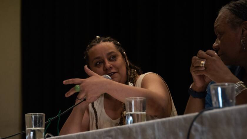 Fotografia Colorida de Tâmara David no evento formativo "Letramento Racial II'" no Brás