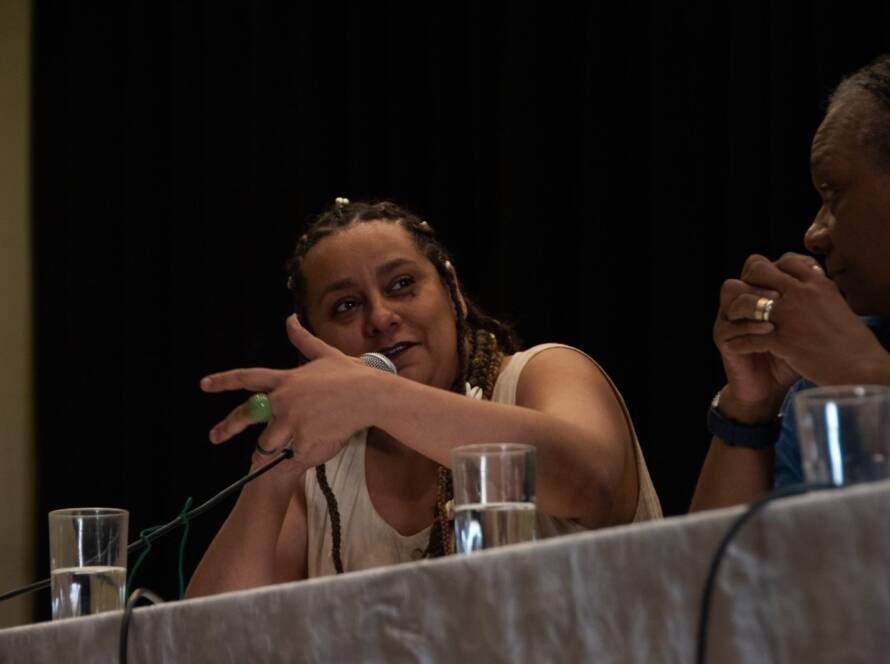 Fotografia Colorida de Tâmara David no evento formativo "Letramento Racial II'" no Brás