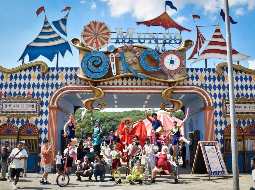 O Mundo do Circo SP convida para o batismo de sua Grande Lona, com espetáculo circense com entrada gratuita