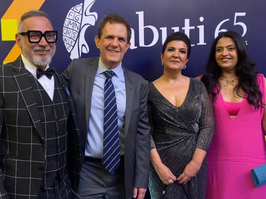 Ivam Cabral, Hubert Alquéres, Sevani Matos e Fernanda Gome Garcia no Prêmio Jabuti 2023