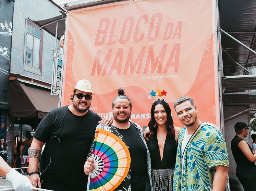 Fundadores do Bloco da Mamma: destaque no Carnaval de São Paulo.