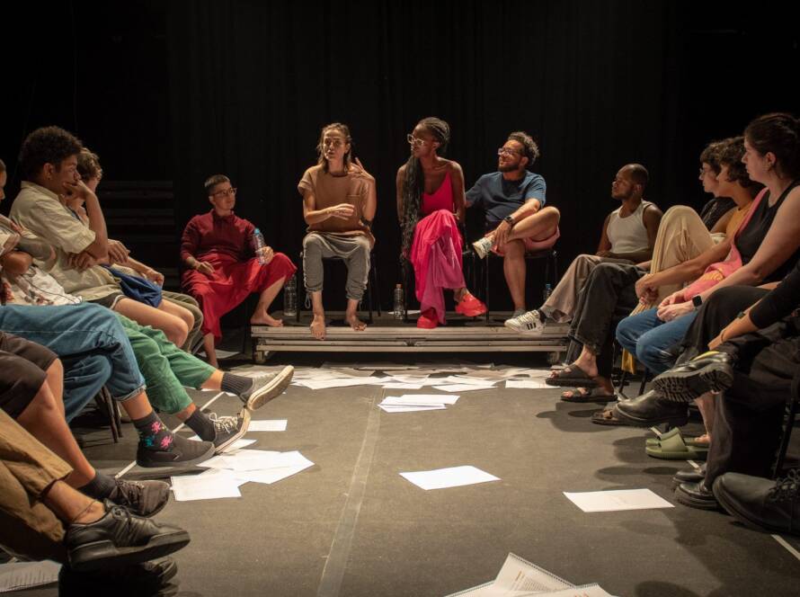 Leitura dramática da peça "CAMILO", na unidade Roosevelt da SP Escola de Teatro. (4/3/2024). | Foto: Rodrigo Reis