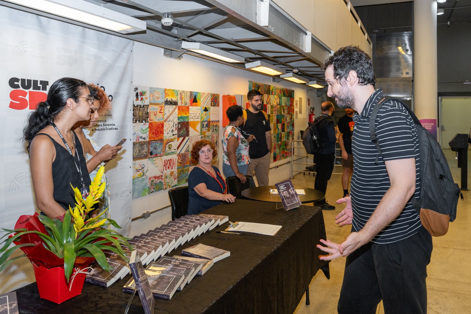 Lançamento do livro "A Estátua de Sal de Sodoma", de Alberto Guzik, na unidade Roosevelt da SP Escola de Teatro. (20/03/2024) | Foto por @AndreStefano
