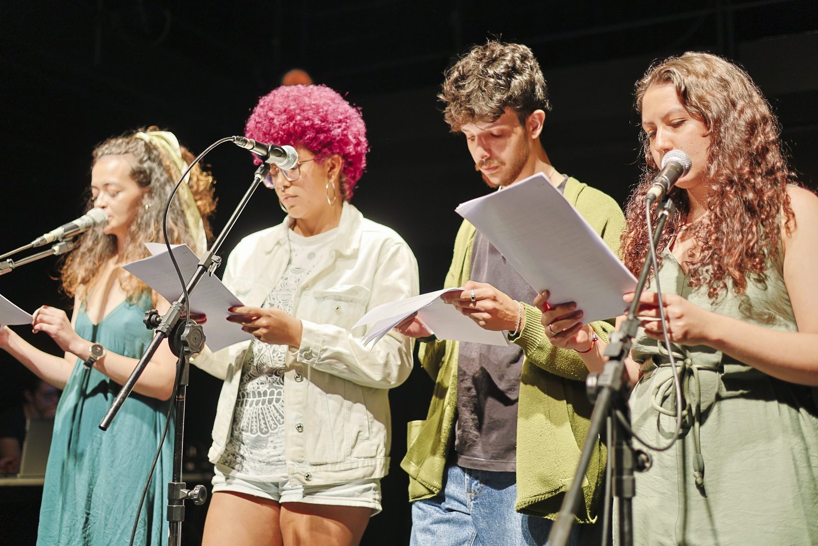 Segundo dia do Cena Única 2024, com os estudantes da Dramaturgia da SP Escola de Teatro, na Unidade Roosevelt. (14/6/2024). | Foto: Clara Silva.