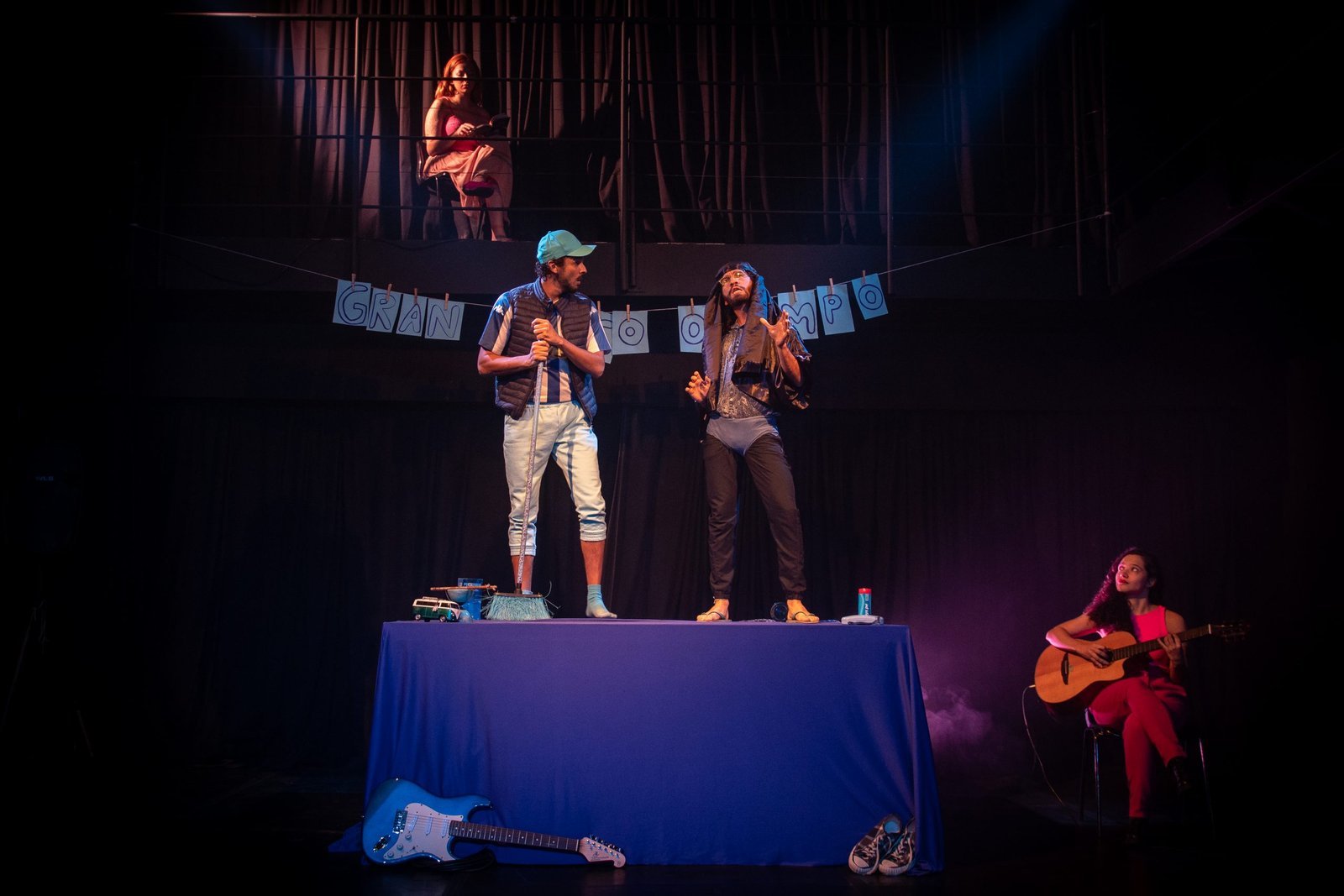 Apresentação no segundo dia da Mostra de Microcenas dos estudantes de Direção da SP Escola de Teatro. (25/5/2024). | Foto: Rodrigo Reis
