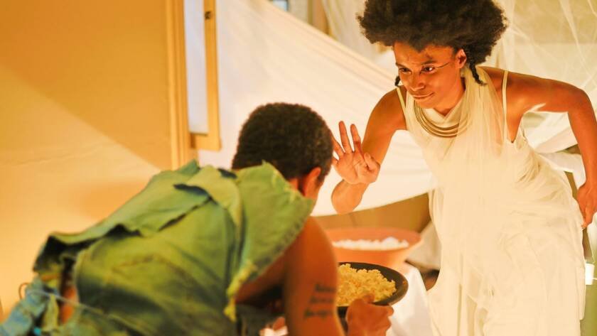 Experimento final do grupo N3 Azul, do primeiro semestre de 2024, na SP Escola de Teatro. | Foto: Clara Silva/Adaap