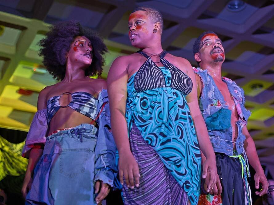 Experimento final do grupo N3 Azul, do primeiro semestre de 2024, na SP Escola de Teatro. | Foto: Clara Silva/Adaap