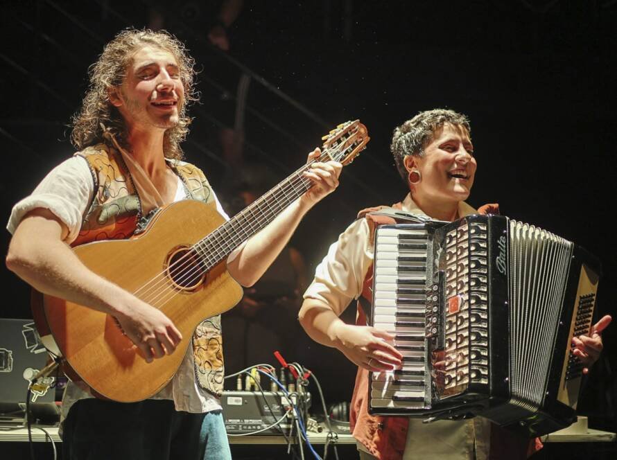 Experimento final do grupo N5 Verde, do primeiro semestre de 2024, na SP Escola de Teatro. | Foto: Clara Silva/Adaap
