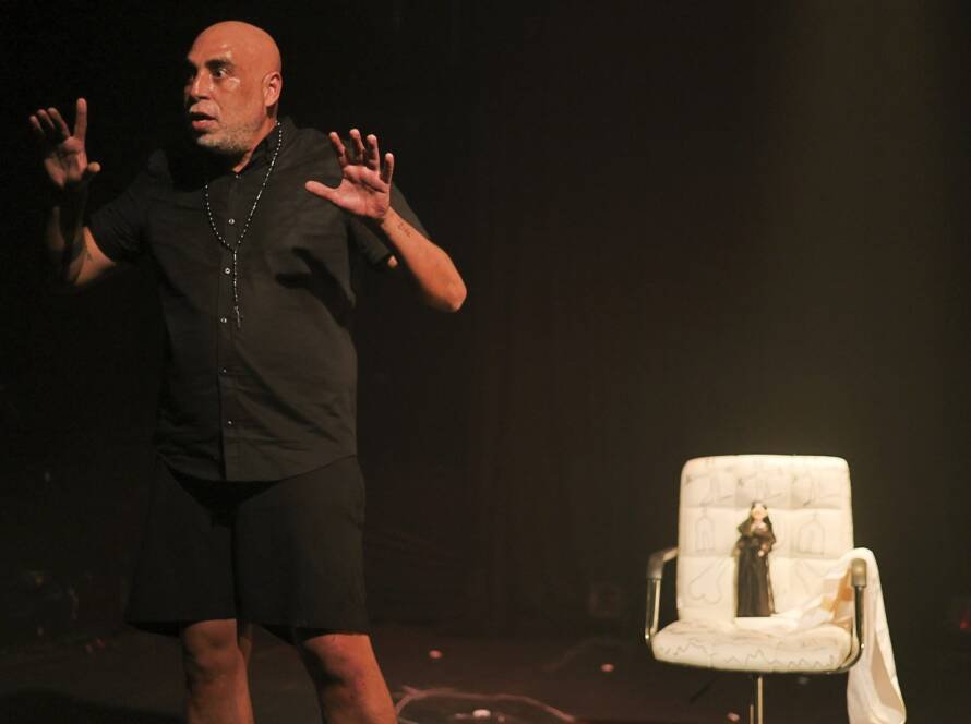 Espetáculo "O Filho da Geni", na SP Escola de Teatro. (2/8/2024) | Foto: Clara Silva
