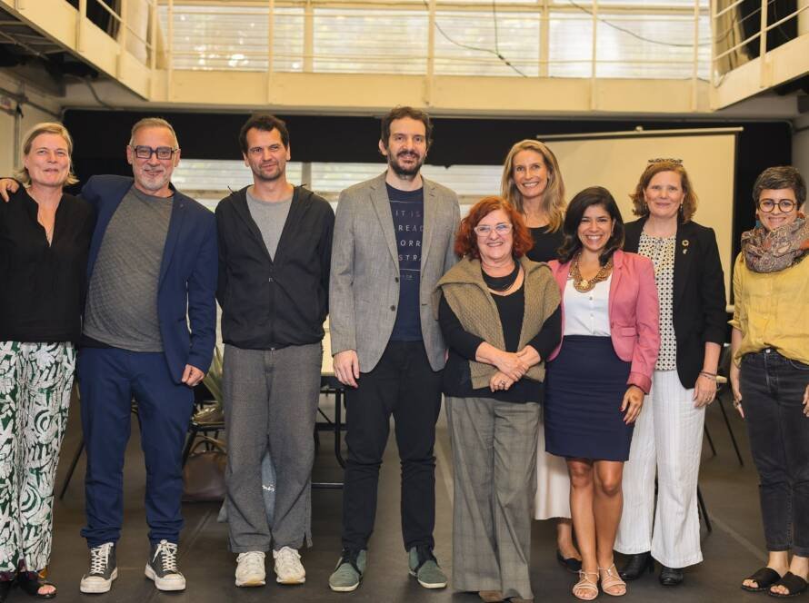 SP Escola de Teatro recebe comitiva da Noruega. (20/9/2024) | Foto: Clara Silva.