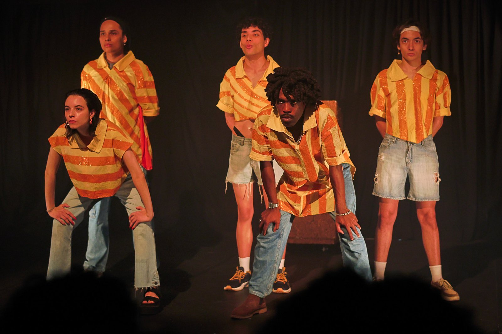 Experimento II do grupo N8 Amarelo, do segundo semestre de 2024, na SP Escola de Teatro. | Foto: Clara Silva/Adaap