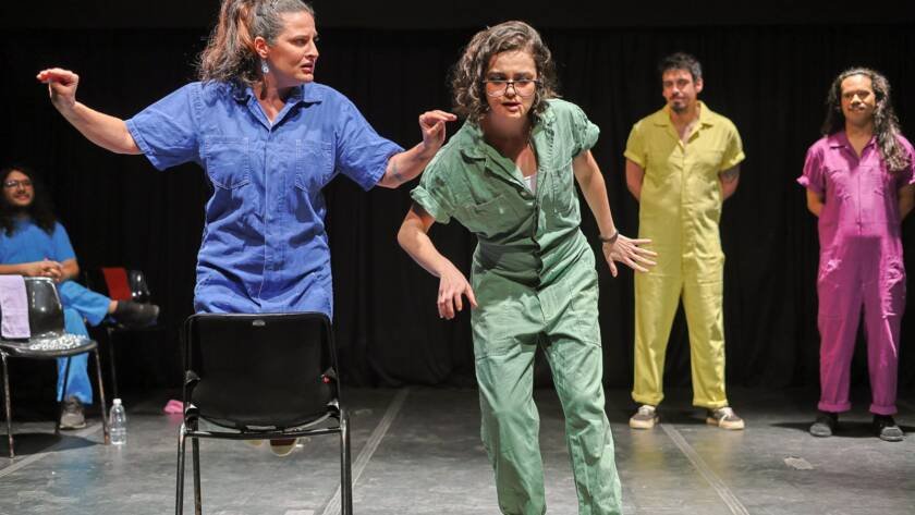 Espetáculo "Luz, Câmera e Improvisação", na sede Roosevelt da SP Escola de Teatro. (14/12/2024) | Foto: Clara Silva