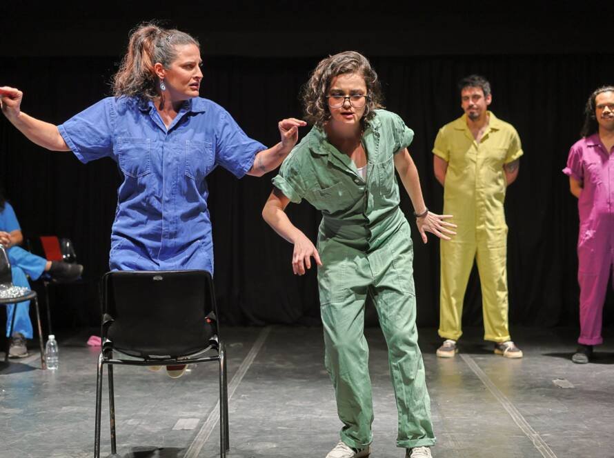 Espetáculo "Luz, Câmera e Improvisação", na sede Roosevelt da SP Escola de Teatro. (14/12/2024) | Foto: Clara Silva