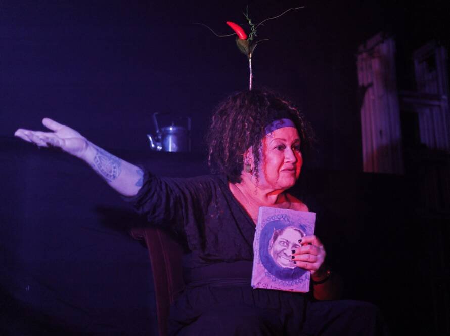 Espetáculo “Radicalidades Feministas: Porque o Silêncio Também É Fala”, na sede Roosevelt da SP Escola de Teatro. (08/02/2025) | Foto: Clara Silva