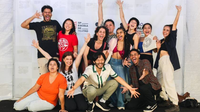 Recepção dos estudantes do 1° semestre de 2025, na sede Brás da SP Escola de Teatro. (01/02/2025). | Foto: Ana Kei.