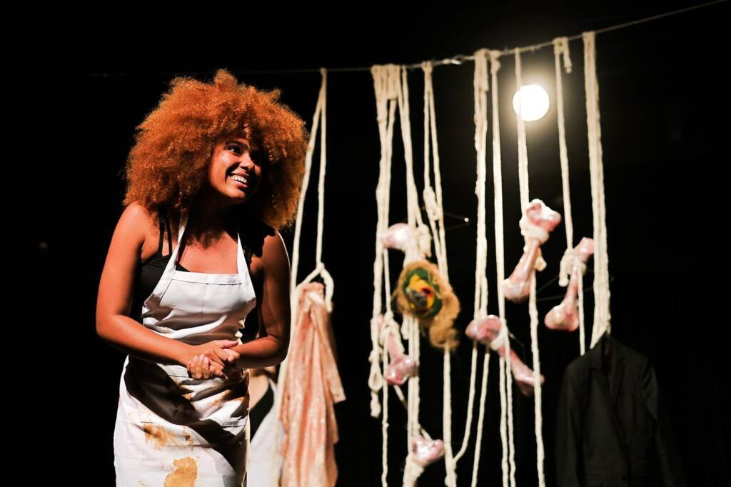 Mostra de Microcenas dos estudantes do módulo azul do curso regular de Direção da SP Escola de Teatro. (29/03/2025). | Foto: Clara Silva