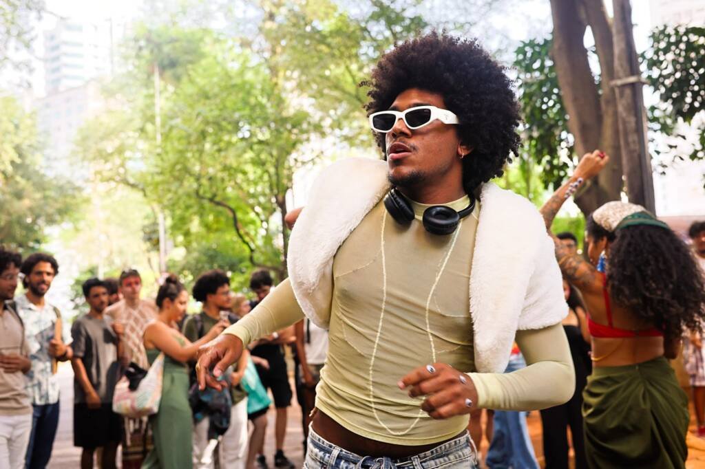 Mostra de Microcenas dos estudantes do módulo azul do curso regular de Direção da SP Escola de Teatro. (29/03/2025). | Foto: Clara Silva