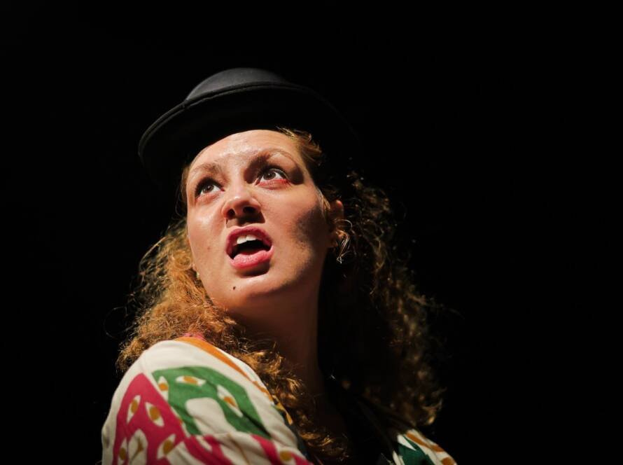 Mostra de Microcenas dos estudantes do módulo azul do curso regular de Direção da SP Escola de Teatro. (29/03/2025). | Foto: Clara Silva