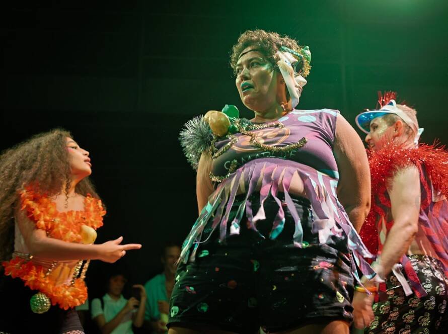 Mostra de Microcenas dos estudantes do módulo azul do curso regular de Direção da SP Escola de Teatro. (29/03/2025). | Foto: Clara Silva