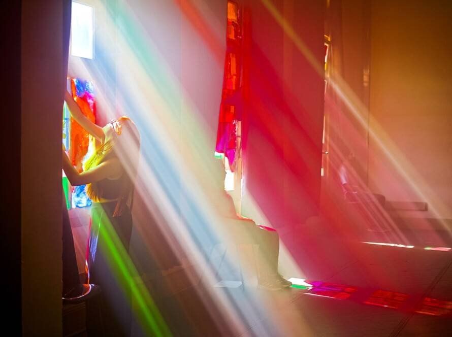 Atividade de curso de Iluminação na sede Brás da SP Escola de Teatro. (9/5/2025). | Foto: Clara Silva