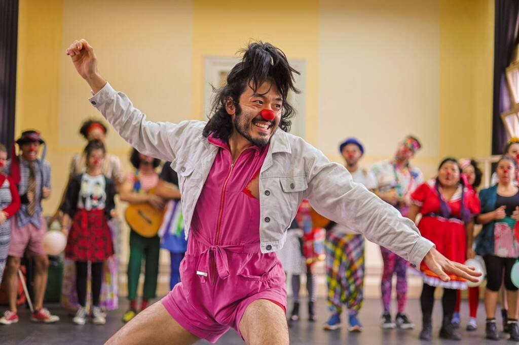 Juninada Sonoplástica Tropicalista, na sede Brás da SP Escola de Teatro. (23/5/2025). Foto: Clara Silva