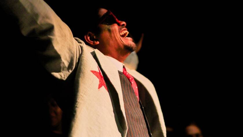 Experimento II do grupo N1 Verde, do primeiro semestre de 2025, na SP Escola de Teatro. | Foto: Clara Silva.