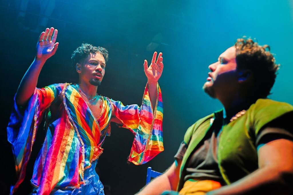 Experimento II do grupo N3 Verde, do primeiro semestre de 2025, na SP Escola de Teatro. | Foto: Clara Silva.