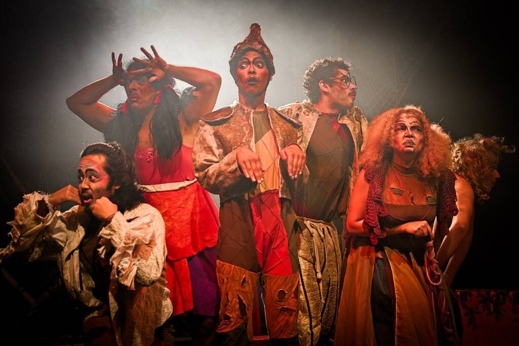 Experimento II do grupo N7 Verde, do primeiro semestre de 2025, na SP Escola de Teatro. | Foto: Clara Silva.