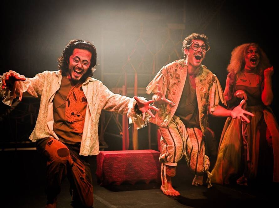 Experimento II do grupo N7 Verde, do primeiro semestre de 2025, na SP Escola de Teatro. | Foto: Clara Silva.