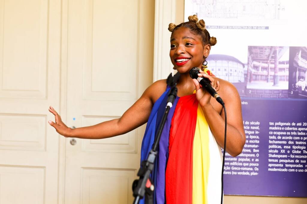Juninada Sonoplástica Tropicalista, na sede Brás da SP Escola de Teatro. (23/5/2025). Foto: Clara Silva