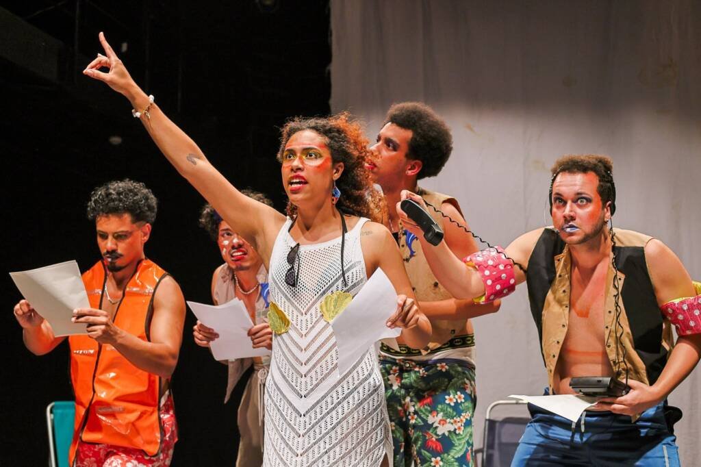 Mostra de Microcenas dos estudantes do módulo verde do curso regular de Direção da SP Escola de Teatro. (17/05/2025). | Foto: Clara Silva