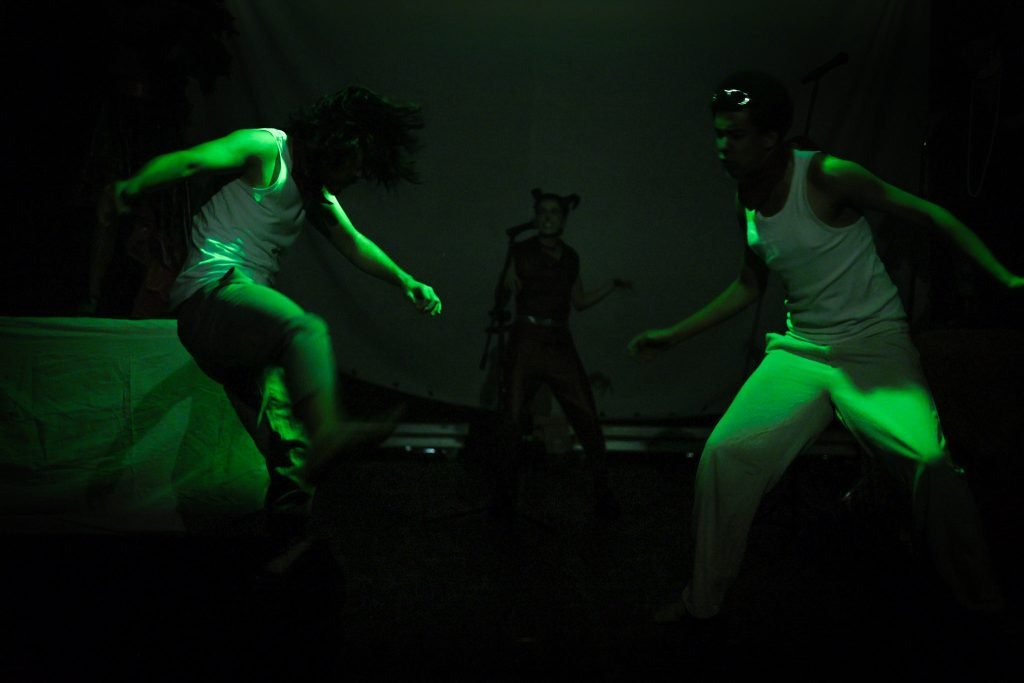 Mostra de Microcenas dos estudantes do módulo verde do curso regular de Direção da SP Escola de Teatro. (17/05/2025). | Foto: Clara Silva
