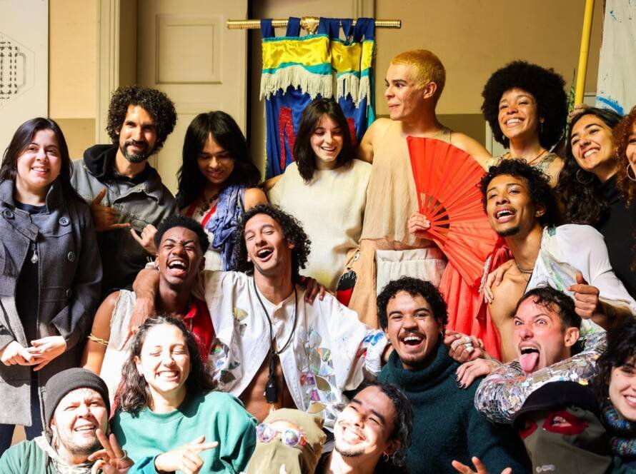 Visita da deputada federal Sâmia Bomfim, na sede Brás da SP Escola de Teatro. (13/06/2025) | Foto: Clara Silva.