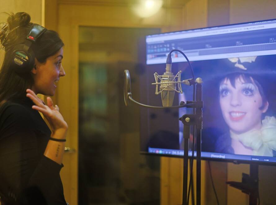 Curso “Iniciação às artes e técnicas de dublagem” com Herbert Richers Jr, na sede Roosevelt da SP Escola de Teatro. (01/08/2025) | Foto: Clara Silva.
