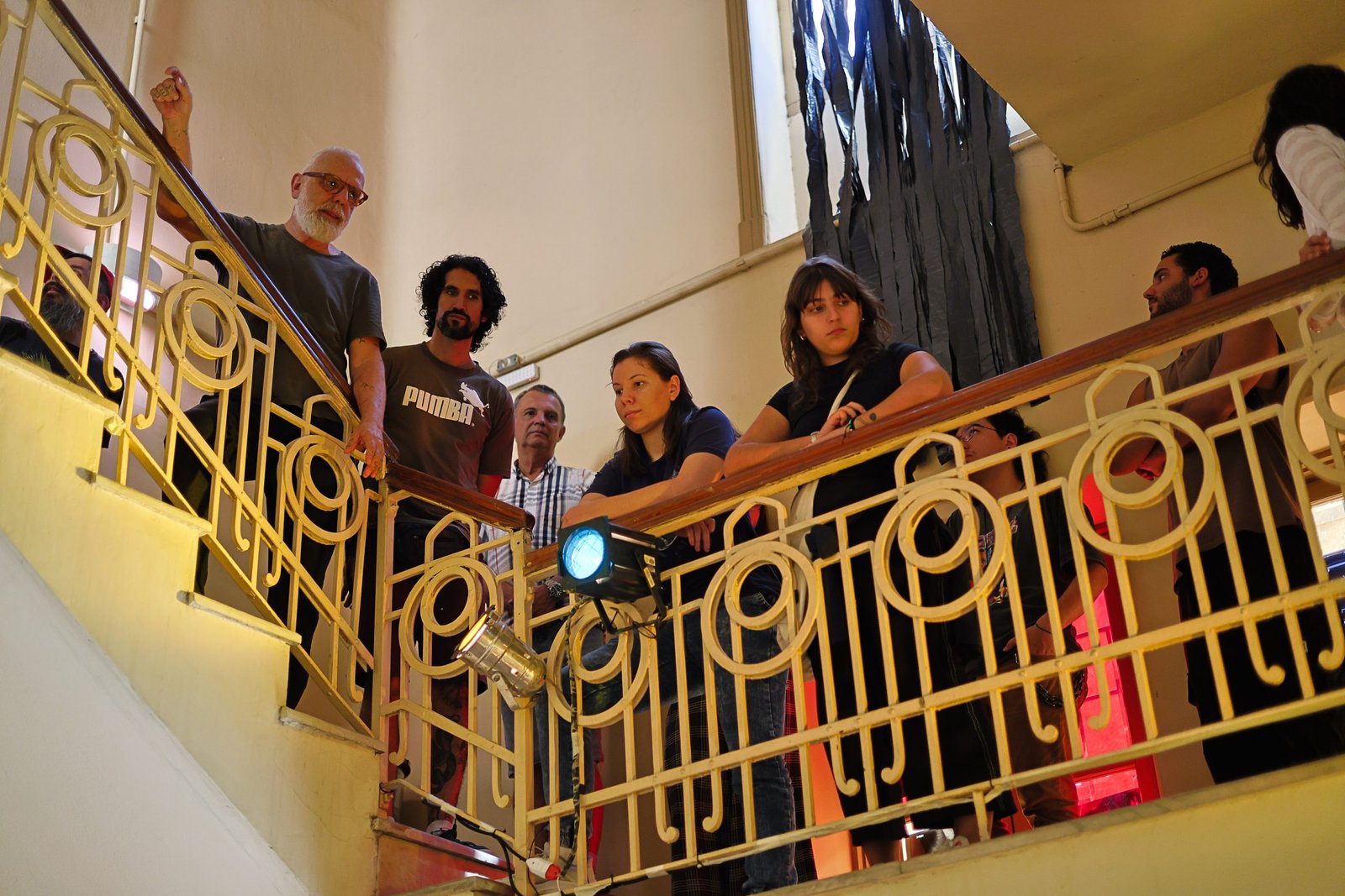 Atividade do curso regular de Iluminação, na sede Brás da SP Escola de Teatro. (22/08/2025) | Foto: Clara Silva