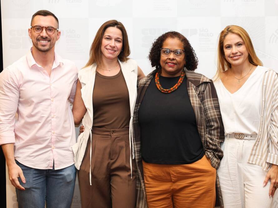 Palestra “A dramaturgia real da violência e a força do clã” com Thaís Vaz, Daniela Branco e Raquel Madureiro e Thomas Cerrini. (01/09/2025). | Foto: Clara Silva