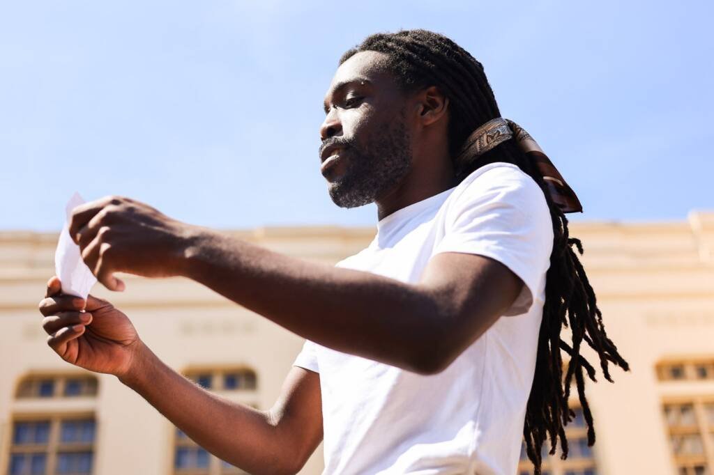 Mostra de Microcenas dos estudantes do módulo vermelho do curso regular de Direção da SP Escola de Teatro. (27/09/2025). | Foto: Clara Silva