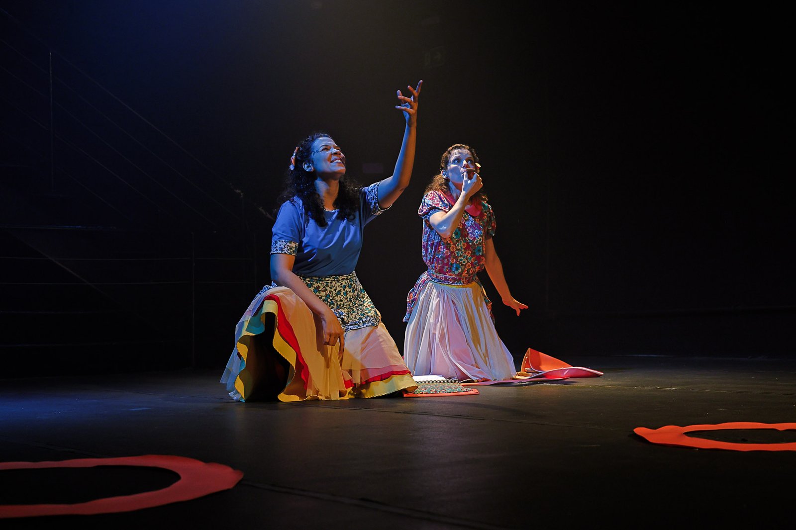 Espetáculo "Mazé! De Onde Vem? Quem É?" da AIVU Teatro, na unidade Roosevelt. (30/08/2025) | Foto: Clara Silva