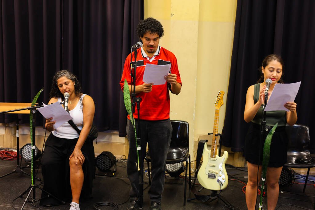 Primeiro dia do "Cena Única", atividade dos estudantes do curso regular de Dramaturgia. (07/11/2025). | Foto: Clara Silva