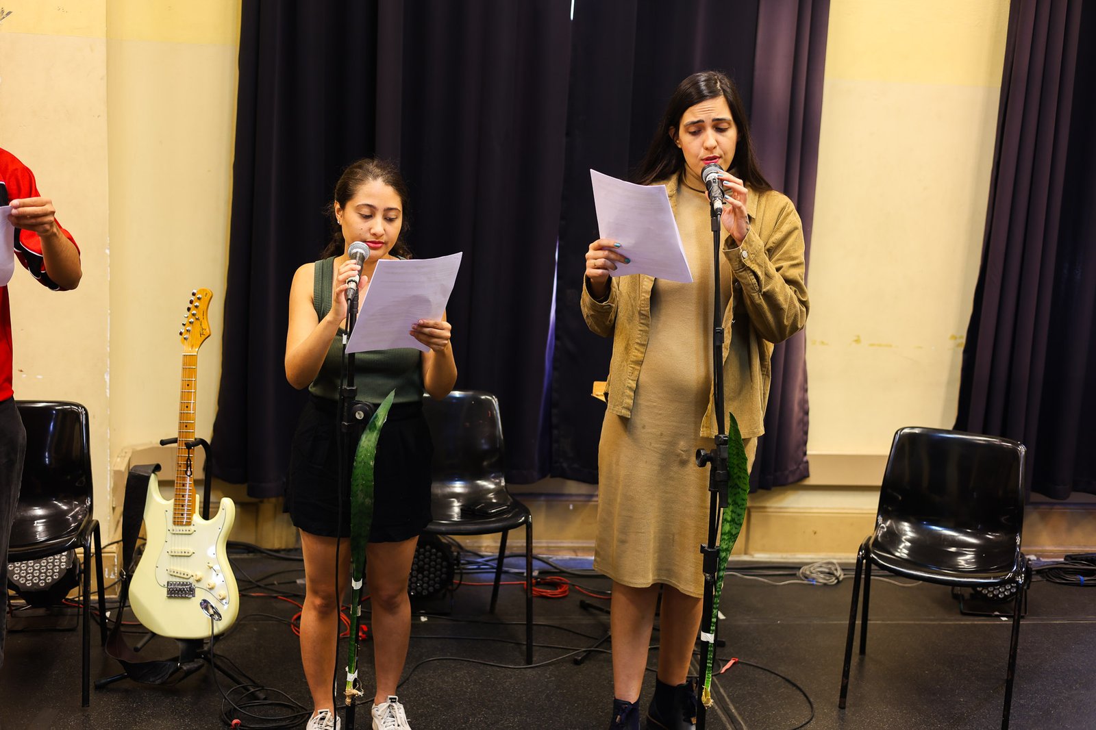 Primeiro dia do "Cena Única", atividade dos estudantes do curso regular de Dramaturgia. (07/11/2025). | Foto: Clara Silva