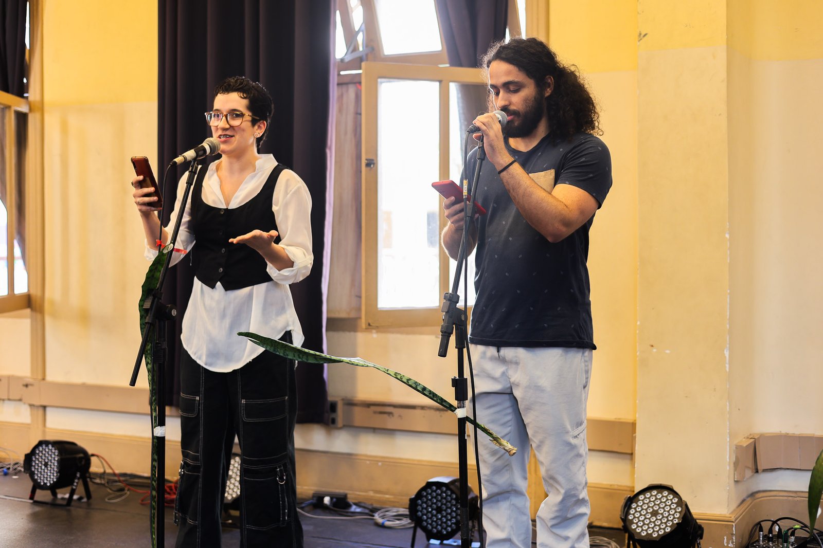 Primeiro dia do "Cena Única", atividade dos estudantes do curso regular de Dramaturgia. (07/11/2025). | Foto: Clara Silva