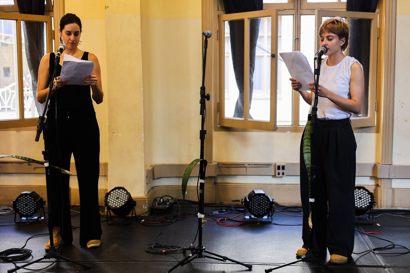 Primeiro dia do "Cena Única", atividade dos estudantes do curso regular de Dramaturgia. (07/11/2025). | Foto: Clara Silva